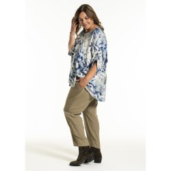 VAKKER OVERSIZED MNSTRET BLUSE, VISCOSE