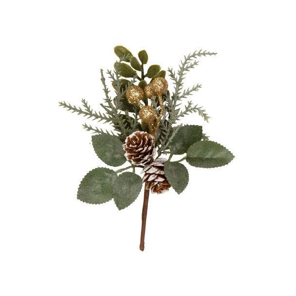 VAKKER KVIST MED GULLBR, H 15 CM