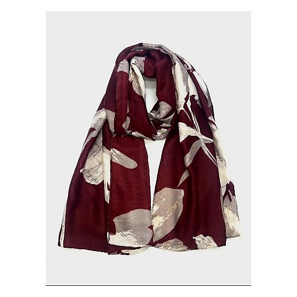  NYDELIG LETT SKJERF I BURGUNDER