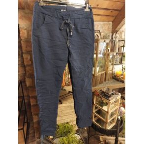 BUKSE MED SUPER STRETCH, VISCOSE, MARINEBL