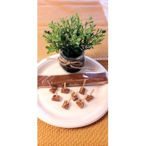 GAMMELDAGS KARAMELL STANG MED FLTE, MANDEL OG HAVSALT, 100 GR., UTSOLGT!