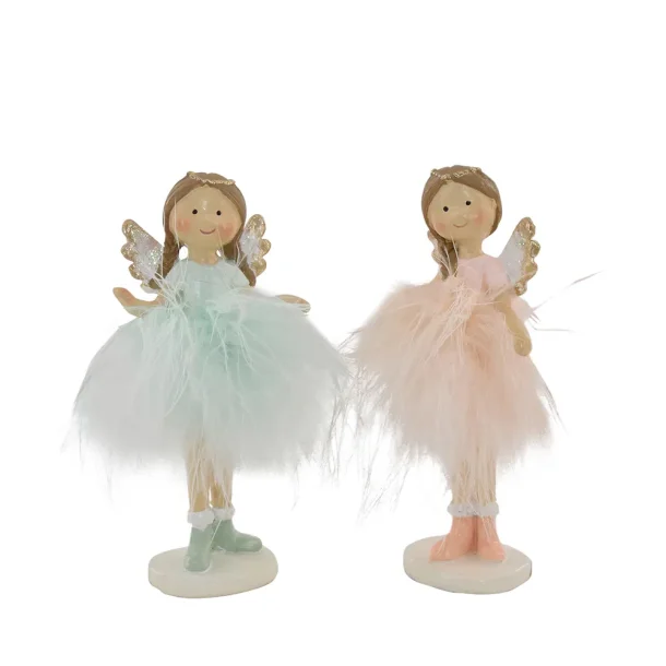 SJARMERENDE ENGLEJENTE, H 9 CM, GRNN