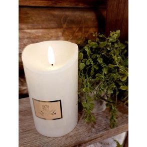 VAKKERT LEDLYS, HVIT,, 7 X 12,5 CM MED TIMER. (FJERNKONTROLL FS KJPT SEPARAT)