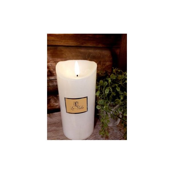 VAKKERT LEDLYS, HVIT,, 7 X 15 CM MED TIMER. (FJERNKONTROLL FS KJPT SEPARAT)