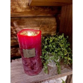 NYDELIG LEDLYS, RD, 7,4 X 15 CM