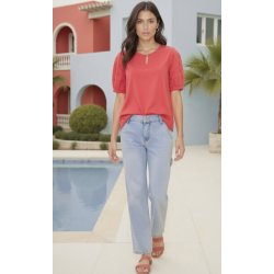 JEANS MED RETTE BEN, LS OG LEDIG MED STRETCH, LYS BL