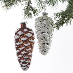 VAKKER GLASSKONGLE MED SN, SLVFARGET, 12 CM