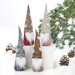 HY OG FLOTT NISSEGNOM, BRUN, H 26 CM