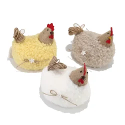 STOR OG MYK PSKEHNE, 20 x 19 CM BEIGE