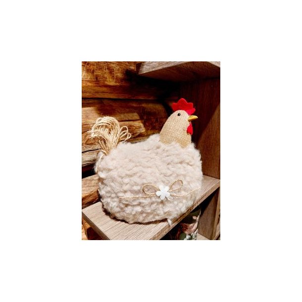 STOR OG MYK PSKEHNE, 20 x 19 CM BEIGE