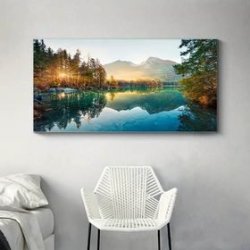 LERRETSPLAKAT UTEN RAMME, LANDSKAPS MOTIV, 40 X 80 CM